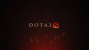 Dota 2 4k Game Title Logo Wallpaper