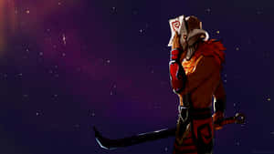 Dota 2 Juggernaut Holding His Mask Wallpaper