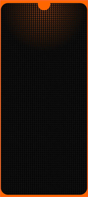 Dotted Black Pattern Orange Border Line Wallpaper