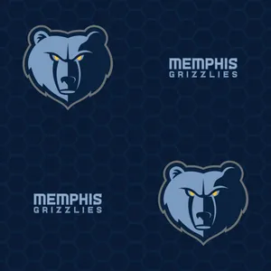 Double Nba Memphis Grizzlies Logo Wallpaper