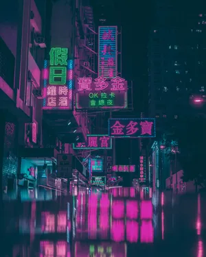 Download Neon City Wallpaper Wallpaper