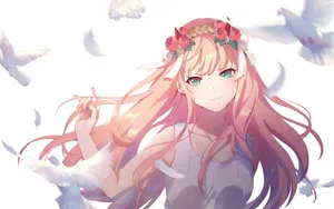 Download Zero Two Wallpaper Wallpaper