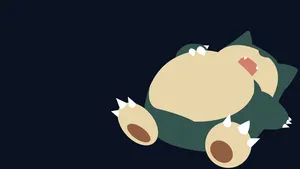 Dozing Snorlax Vector Art Wallpaper