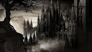 Dracula's Vampire Castle Wallpaper