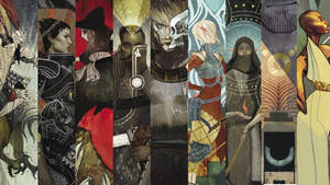 Dragon Age Inquisition Video Game Series Companions Collage Wallpaper