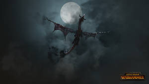 Dragon At Night Total War Warhammer 2 Wallpaper