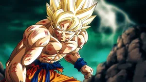 Dragon Ball Injured Goku Wallpaper