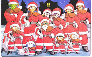 Dragon Ball Z Anime Christmas Wallpaper