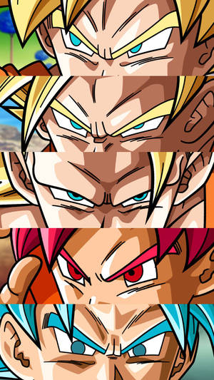 Dragon Ball Z Characters And Son Goku Iphone Wallpaper