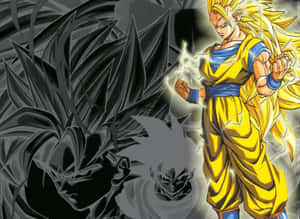 Dragon Ball Z Goku In Super Saiyan 3 Form Wallpaper