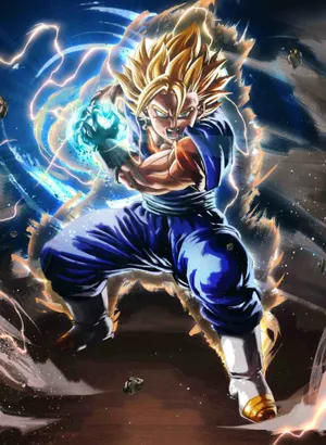 Dragon Ball Z Super Saiyan Goku Fighting Stance Wallpaper