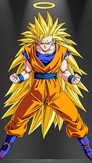 Dragon Ball Z Super Saiyan Goku With Halo Wallpaper