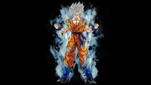 Dragon Ball Z Super Saiyan Smoke-surrounded Goku Wallpaper