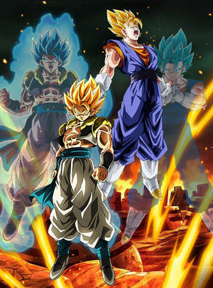 Dragon Ball Z Vegito Blue And Gogeta Blue Wallpaper. Gogeta Wallpaper