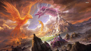 Dragon Vs Phoenix Wallpaper