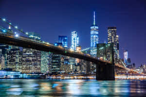 “dramatic Skyline Of The Iconic New York City” Wallpaper