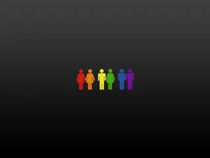 Drawing Of Human In Queer Hues Wallpaper