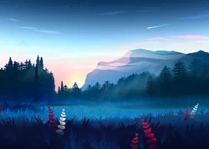 Dreaming Of A Minimalist Life In The Mountains Wallpaper