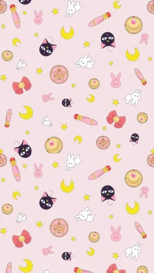 Dreamlike Pattern Of Celestial Shapes Wallpaper