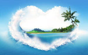 Dreamy Love Nature Waves Wallpaper
