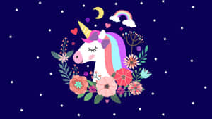 Dreamy Magical Unicorn At Desktop Wallpaper