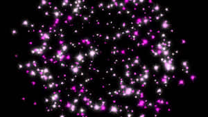 Dreamy Pink Stars In The Sky Wallpaper