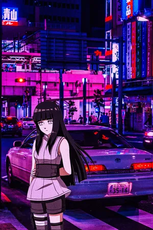 Drift Through The World Of Anime In Style Wallpaper