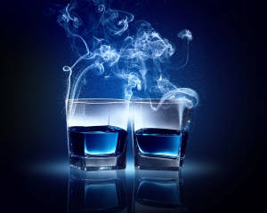 Drink In Two Shot Glasses Wallpaper