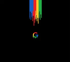 Dripping Google In Black Wallpaper