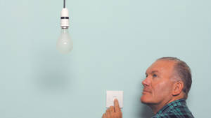 Drop Light Bulb Switch Wallpaper