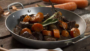 Dry Carrot Beef Bourguignon Wallpaper