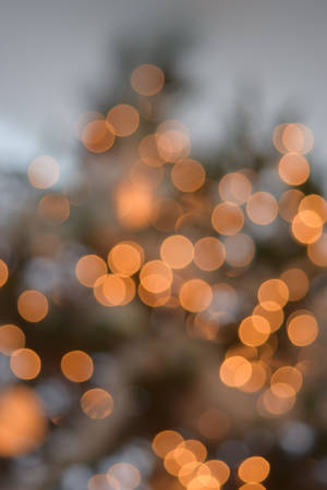Dslr Blur Golden Lights Wallpaper