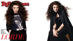 Dual Lorde Rolling Stone Shoot Wallpaper