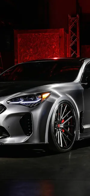 Dub Kia Stinger, Silver, Cars Wallpaper Wallpaper