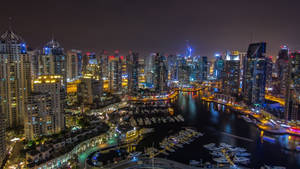 Dubai City Night Wallpaper