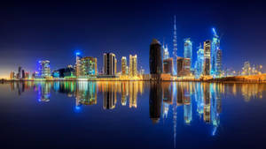 Dubai City Reflection Wallpaper