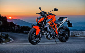 Duke 390 Sunset Ktm Bike Wallpaper
