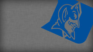 Duke Blue Devils Logo In Grey Wallpaper