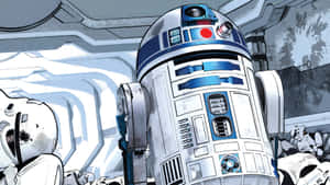 Duly Dented R2d2 From Star Wars Wallpaper