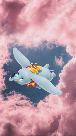 Dumbo Soaring High Wallpaper