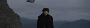 Dune Paul In Black Coat Wallpaper