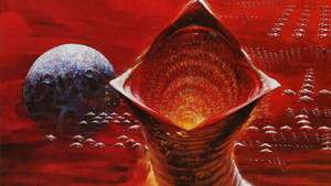 Dune Red Sandworm Mouth Wallpaper