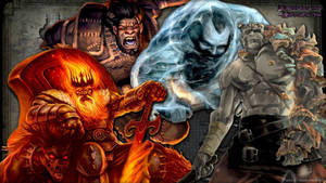 Dungeons And Dragons Elemental Giants Wallpaper
