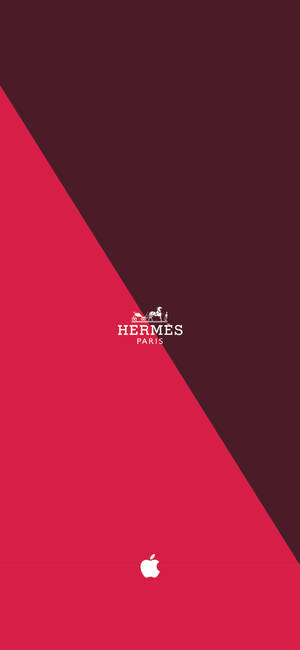 Duotone Hermes Pink And Maroon Wallpaper