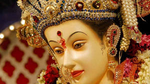 Durga Mata Hd Face Wallpaper