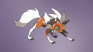 Dusk Lycanroc Purple Wallpaper