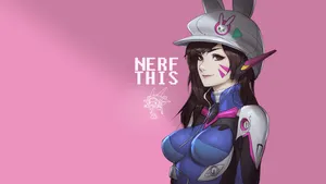 Dva In Bunny Hat Wallpaper