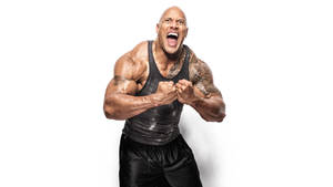 Dwayne Johnson Bodybuilder Flex Wallpaper