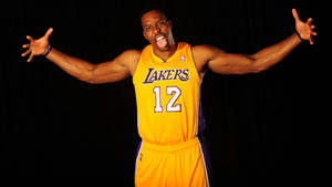 Dwight Howard Nba Lakers Funny Photography Wallpaper