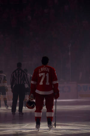 Dylan Larkin Of Detroit Red Wings Wallpaper